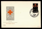 DR WHO 1955 GERMANY SAAR FDC RED CROSS LBS CACHET M46550