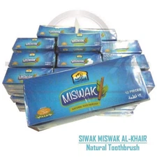 Miswak Natural Toothbrush - Al Khair Stick Toothpaste Chewing Stick Meswak 10box