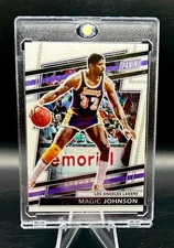 2023-24 Panini National VIP  MAGIC JOHNSON White Sparkle Prizm SSP - Lakers