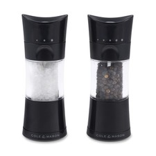 Cole & Mason Harrogate Black Salt and Pepper Grinder Set, 154 mm, Transparent 