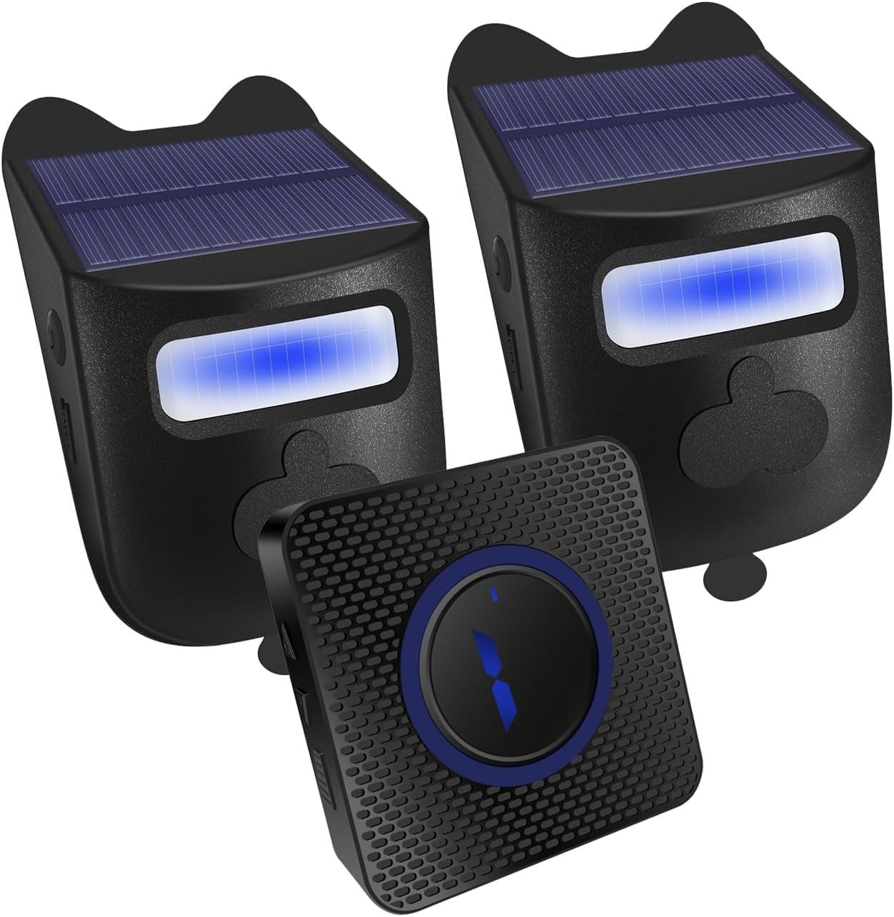 Système d'alarme d'entrée solaire QUMOX pour alerter l'arrivée des voitures