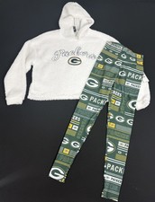 Green Bay Packers Outfit Hoodie Sweatshirt  Leggings Womens M NFL Team Apparel