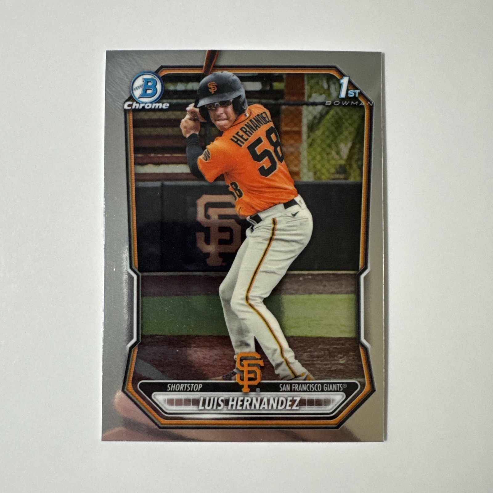 2026 Bowman Chrome 1st Bowman Chrome Luis Hernandez #BCP-200 Giants