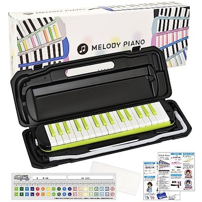 KC Kyoritz Melody Piano 32 Keys Neon Lime P3001-32K/NEONLIME Comes with Do-Re-Mi