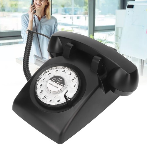 Telefon retro z kablem obrotowy wybór powtarzanie mechaniczny dzwonek kogeneracja - Zdjęcie 19 z 22