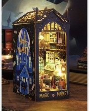 DIY Book Nook Kit 3D Wooden Puzzle LED Light ...