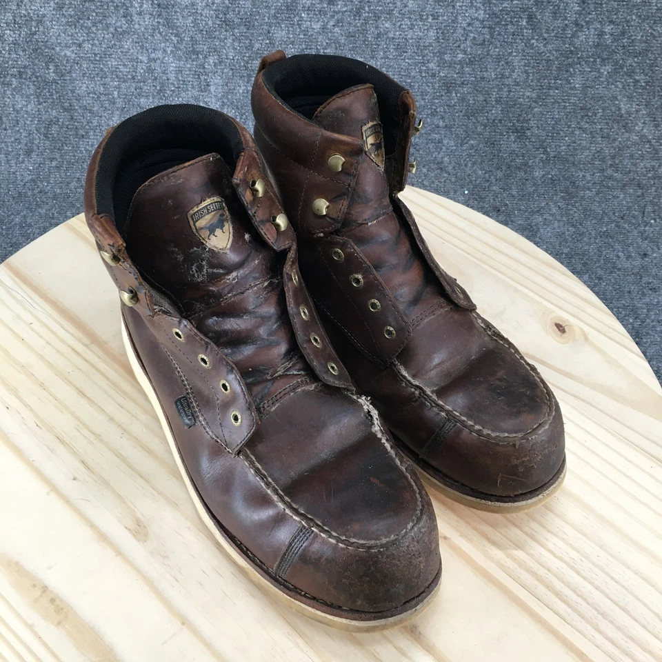 Irish Setter Boots Mens 14 Wingshooter 83630 Combat No Lace Brown Leather - Image 3 of 4