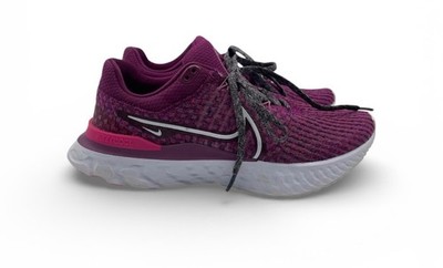 Nike React Infinity Run Flyknit 3 Women s Size 9 Bordeaux Purple DD3024 500