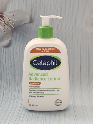 Cetaphil Advanced Radiance Shea Butter Lotion for Dry Skin, 16 fl oz