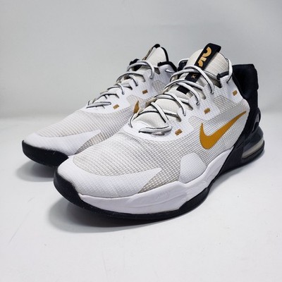 Nike Air Max Alpha Trainer 5 Mens Training Shoes White/Black/Gold Size 12