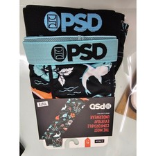 PSD Youth Boxer Briefs 2 Pack Jawsome Shark Tropical Black XL Underwear