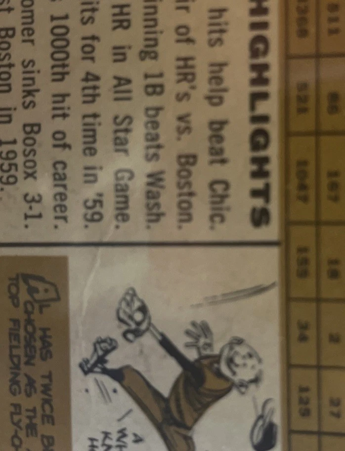 1960 Topps - Al Kaline #50 Foto 3 de 3