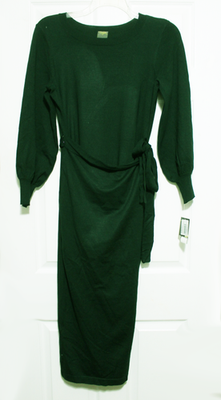 white christmas dresses Cheers For Cozy Sweater Dress In Hunter Green – Impressions Online Boutique main image 0