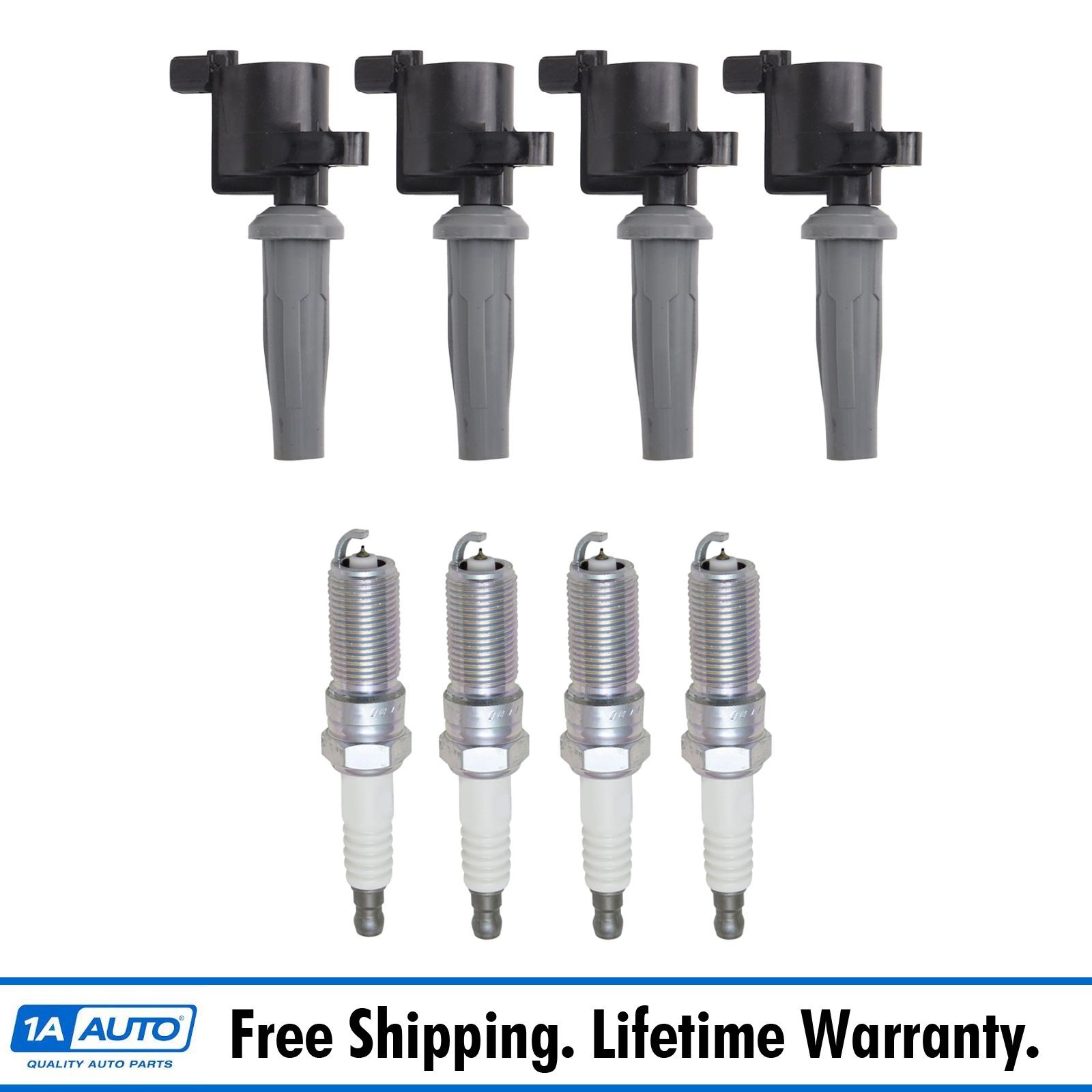 TRQ Engine Ignition Coil  NGK Spark Plug Kit 8 Piece Set for Mazda Tribute