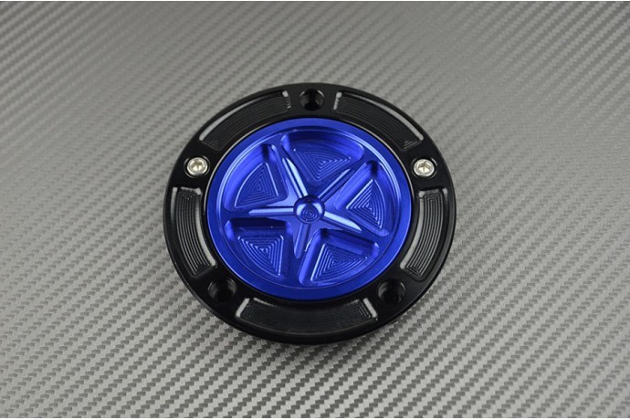 Bouchon reservoir quart de tour alu bleu sans clef Suzuki GSXS 950
