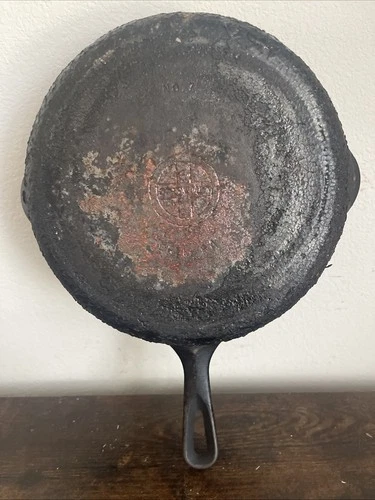 Vintage Griswold No. 7 Cast Iron Skillet Fry Pan Erie Not Restored