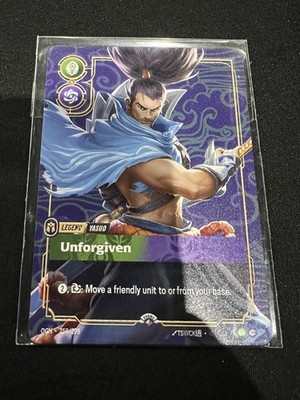 Riftbound YASUO Unforgiven METAL Card Houston Prize Wall Exclusive