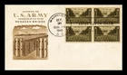 US COVER WORLD WAR II ARMY FDC SCOTT 934 BLOCK OF 4 GRIMSLAND CACHET