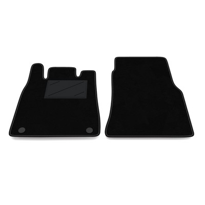Custom Floor Mats For Mercedes W168 A-Class – Long Version, EVO Logo, Silver Edge