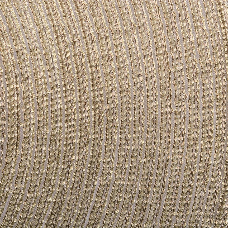 Hágalo usted mismo Manteles Tejidos Colección Mantel Metálico Redondo 15", Oro Champagne Foto 2 de 4