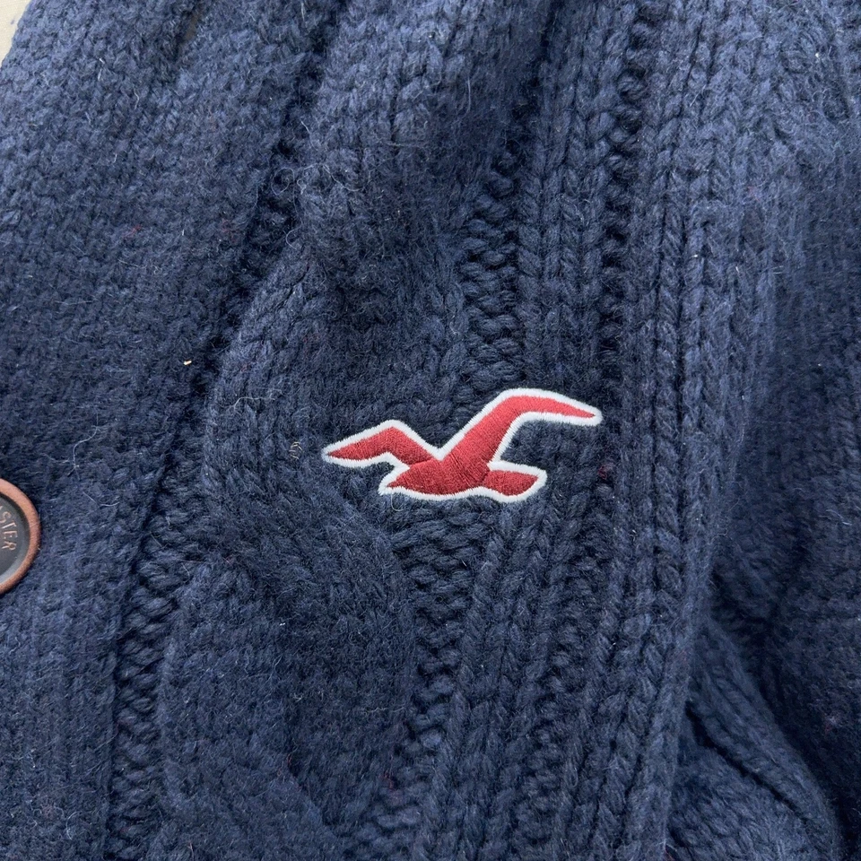 Suéter cárdigan tejido con cable Hollister para hombre talla XL nuevo de colección Foto 4 de 4