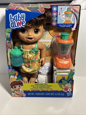 Baby Alive Magical Mixer Baby Doll, Brunette Eats and Poops!