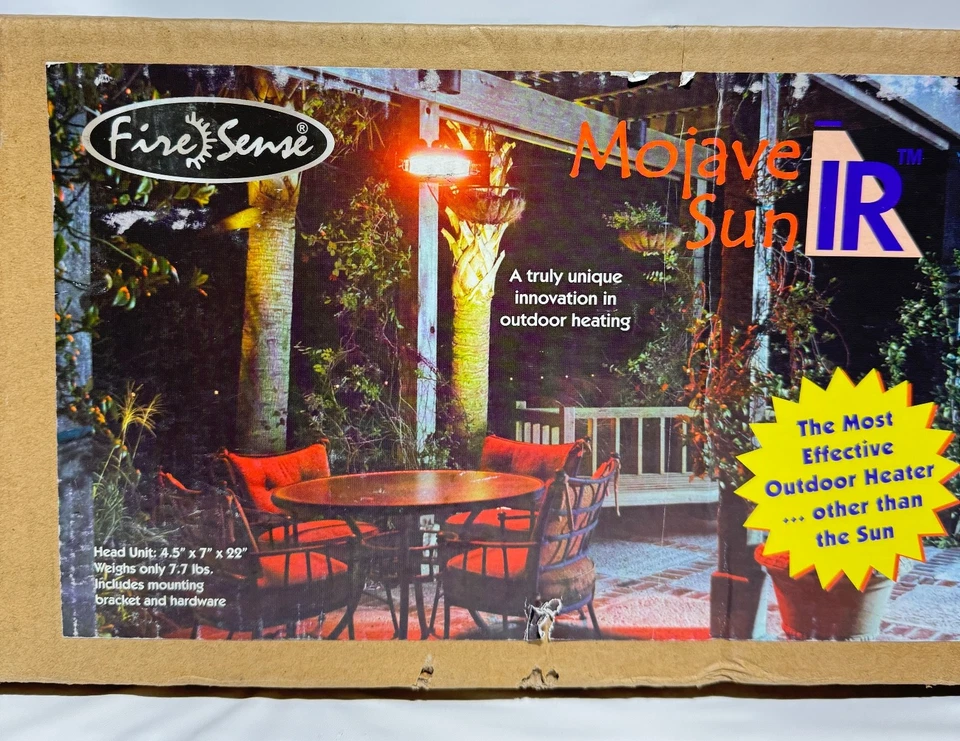 Calentador infrarrojo montado en la pared Fire Sense Mojave Sun 1500 vatios modelo 60460 Foto 2 de 4