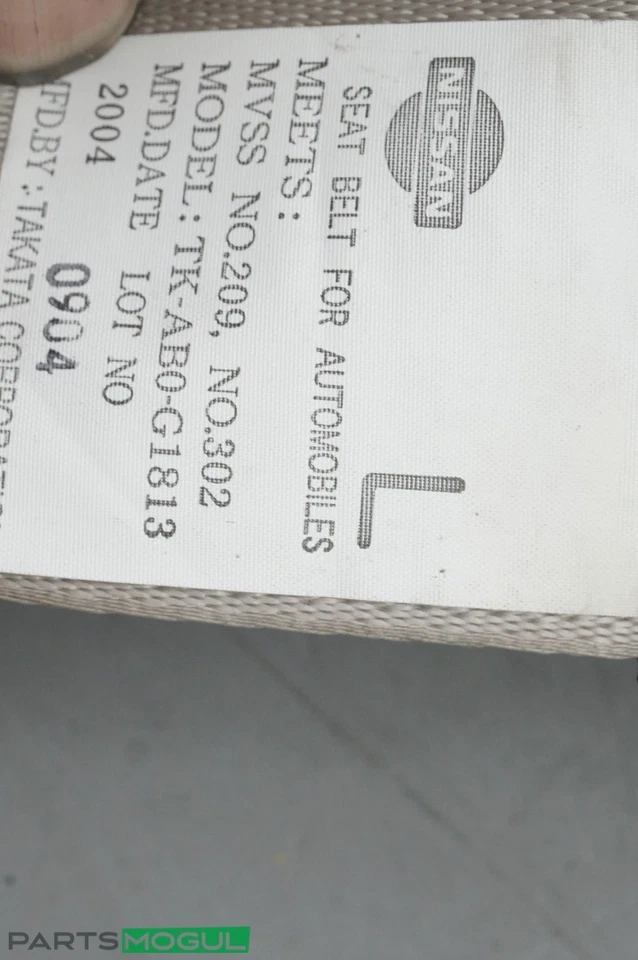 2003-2008 Infiniti FX35 FX45 Rear Left Driver Side Seat Belt Retractor OEM - Imagem 4 de 4