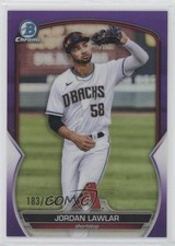 2023 Bowman Chrome Prospects Purple Refractor 183/250 Jordan Lawlar #BCP-92 0i5v