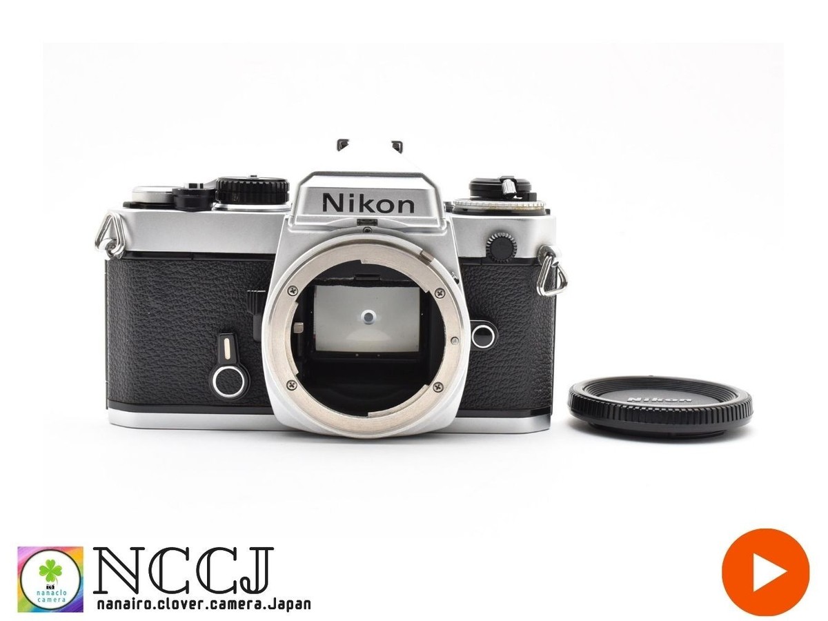 綺麗 Nikon FE Silver Excellent] Nikon FE Silver 35mm Film Camera Body From JAPAN