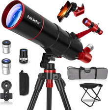 Telescopio para Adultos Alta Potencia, 90Mm Apertura 550Mm Telescopio Profesional para