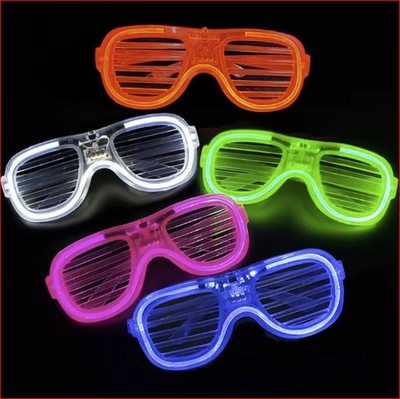 Blinkende Partybrille LED Leuchtet Neon/Leuchtet im Dunkeln