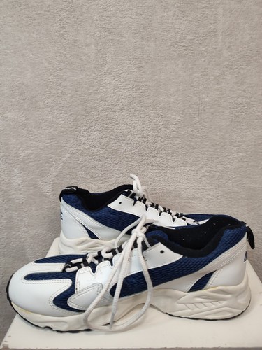 Entrenadores Hi Tec Deportes Correr Gimnasio Retro Azul Blanco Para Hombre Talla UK 7 EUR 41 Cordones - Imagen 7 de 12