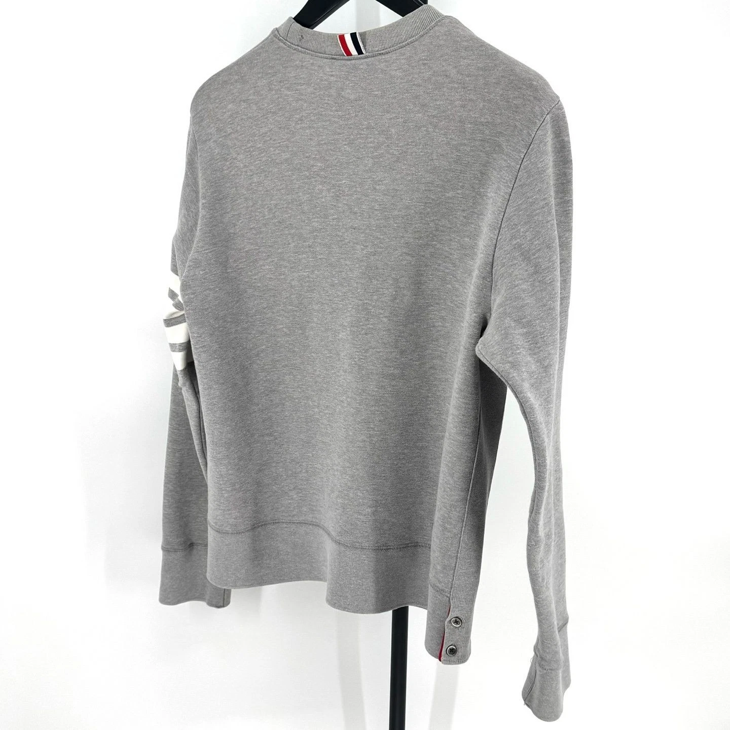 Thom Browne Felpa Bracciale Diagonale Grigio MJT021H 129705861