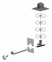 Comfort (Atec) Schacht-Set DN60/100 DN60 Inkl. Verbindungsleitung Abgas-Rohr