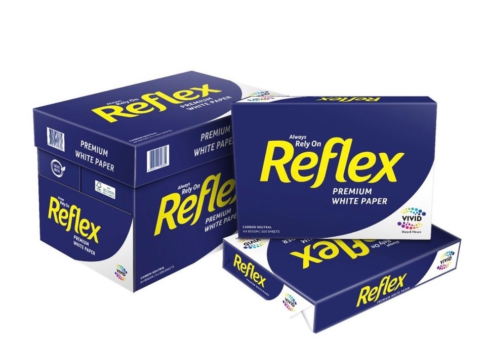 Reflex A4 Copy Paper Total 2500 Pages 5 x Reams Premium White 80Gsm 500 ...
