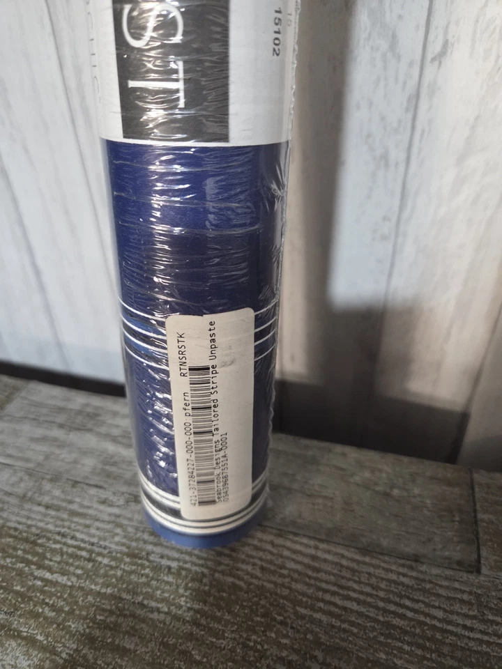 Papel pintado Seabrook Designs a medida a rayas sin pegar Foto 2 de 2