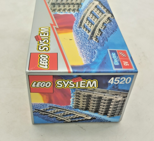 LEGO 4520 Curved Rails MISB NEU SEALED 9V Train 4547 Eisenbahn 9 V Vintage - Picture 5 of 7