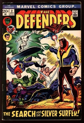 DEFENDERS #2 4.5 // SILVER SURFER JOINS THE DEFENDERS MARVEL COMICS 1972