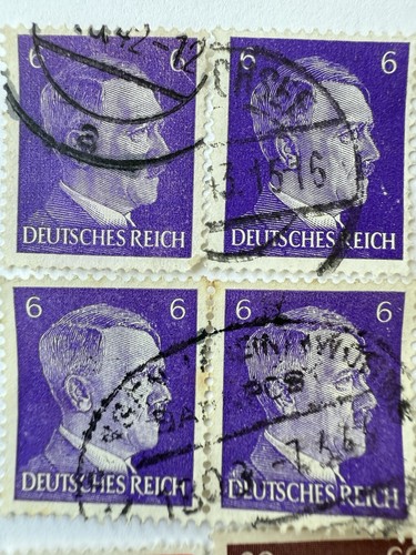 9x Deutsches Reich Briefmarken WWII – Adolf Hitler Serie – gestempelt - Imagen 7 de 8