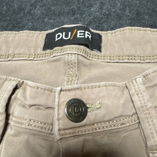 DUER N2X Taper Pants Men 33x31 No Sweat Gorpcore Brown Work Casual Slim Chino - Picture 3 of 22
