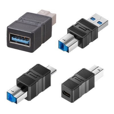 USB3.0 Adapter USB B Male Connector Converter USB B to USB/Type C Adapter