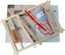 Wooden Craft Weaving Loom Kit, DIY Hand-Knitting Weaving Machine Tapestry Looms