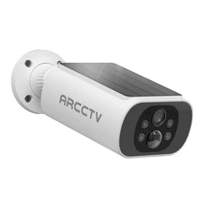 ARCCTV 4MP 100%Wire-Free Solar Security Camera,Outdoor Full Color Night Vision