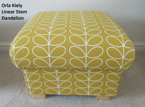 Footstool Orla Kiely Fabric Pouffe Foot Rest Multi Stem Tomato Linear Dandelion - Picture 34 of 44