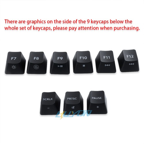 full set Keycaps Replacement for Logitech EU version G413 Mechanical Keyboard - Picture 3 of 12