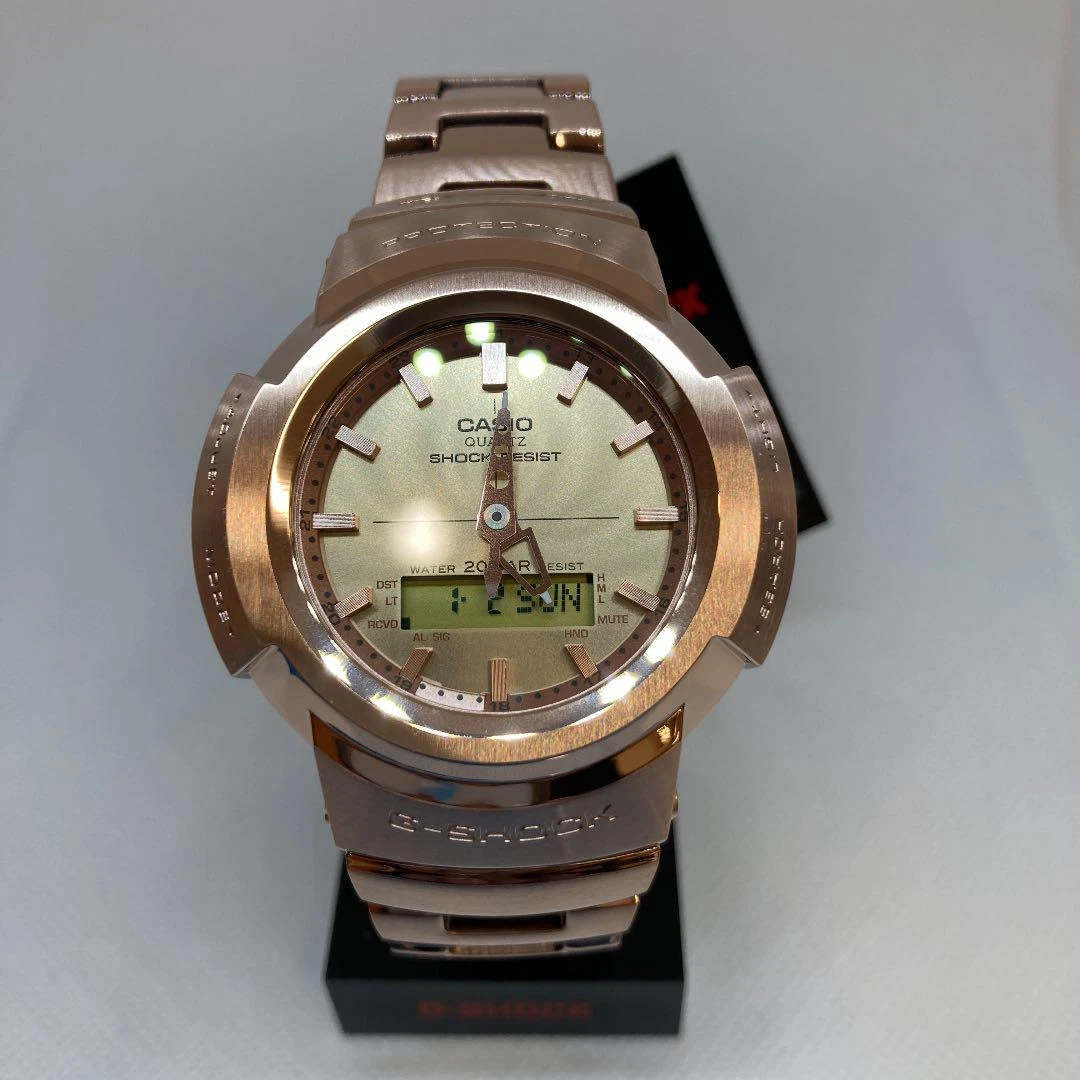 CASIO G-SHOCK AWM-500GD-4AJF Tough Solar Gold Mens Watch Used