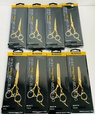 Black Ice Adjustable Tension Stainless steel OFF Set Grip Shears PICK SIZE GOLD