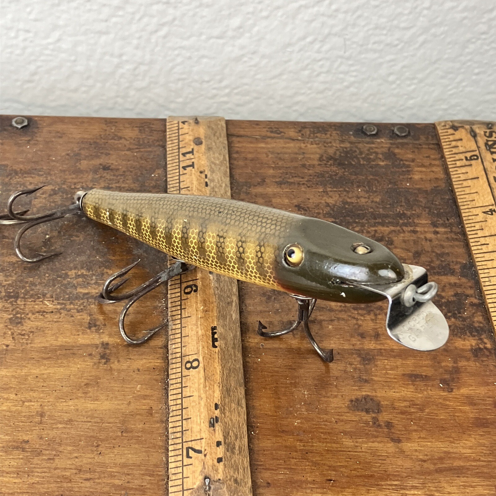 Vintage Creek Chub Wooden Original Topwater Plug Fishing Lure eBay