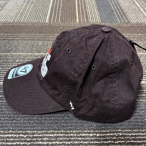 Cappello papà Cleveland Browns logo 47 marca Clean Up NFL marrone berretto regolabile - Foto 2 di 5
